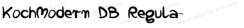 KochModern DB Regula字体转换
